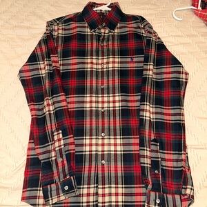 Men's Red Plaid Shirt